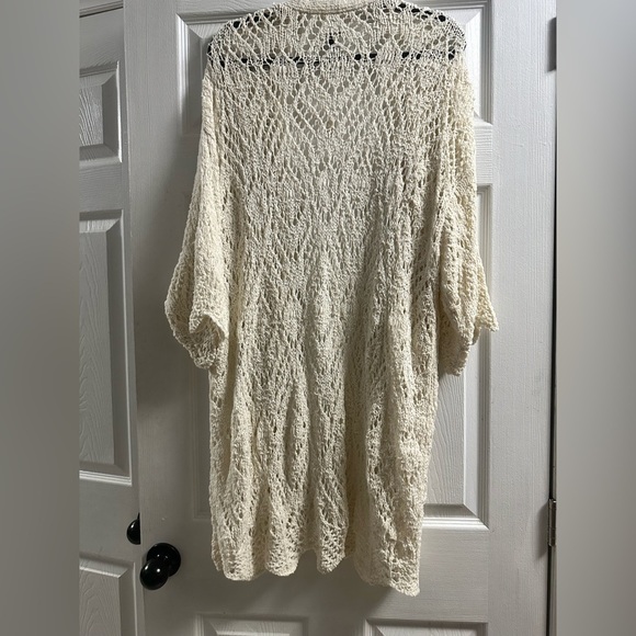 American Eagle Crochet Open Front Cardigan Size L/XL - Picture 6 of 6